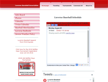 Tablet Screenshot of luvernebaseball.com